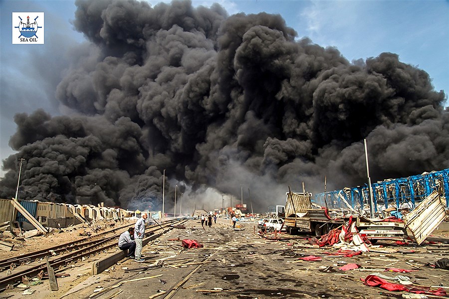 ابعاد زیست‌محیطی انفجار در بندر شهید رجایی