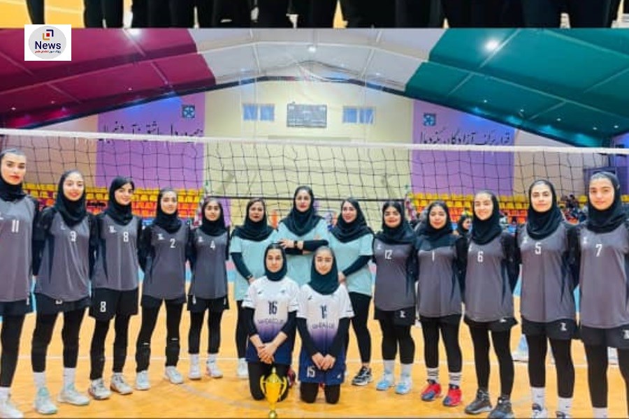مقام سومی نماینده شهرستان مهر در مسابقات والیبال بانوان