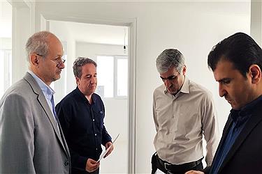 تصویر بازدید رئیس هیات عامل صندوق ملی مسکن از روند پیشرفت‌ پروژه های نهضت ملی مسکن در ماهدشت